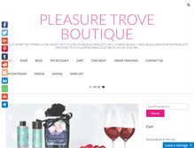 Tablet Screenshot of pleasuretroveboutique.com